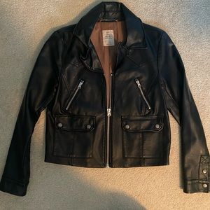 Free People Vegan Leather Jacket